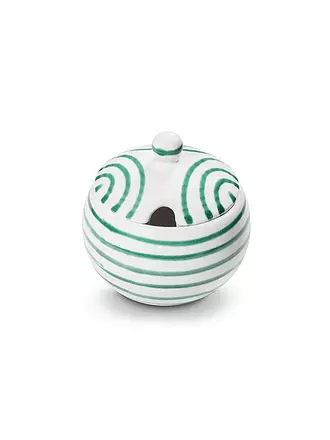 GMUNDNER KERAMIK | Sucrier lisse 10cm Vert Flammé | 